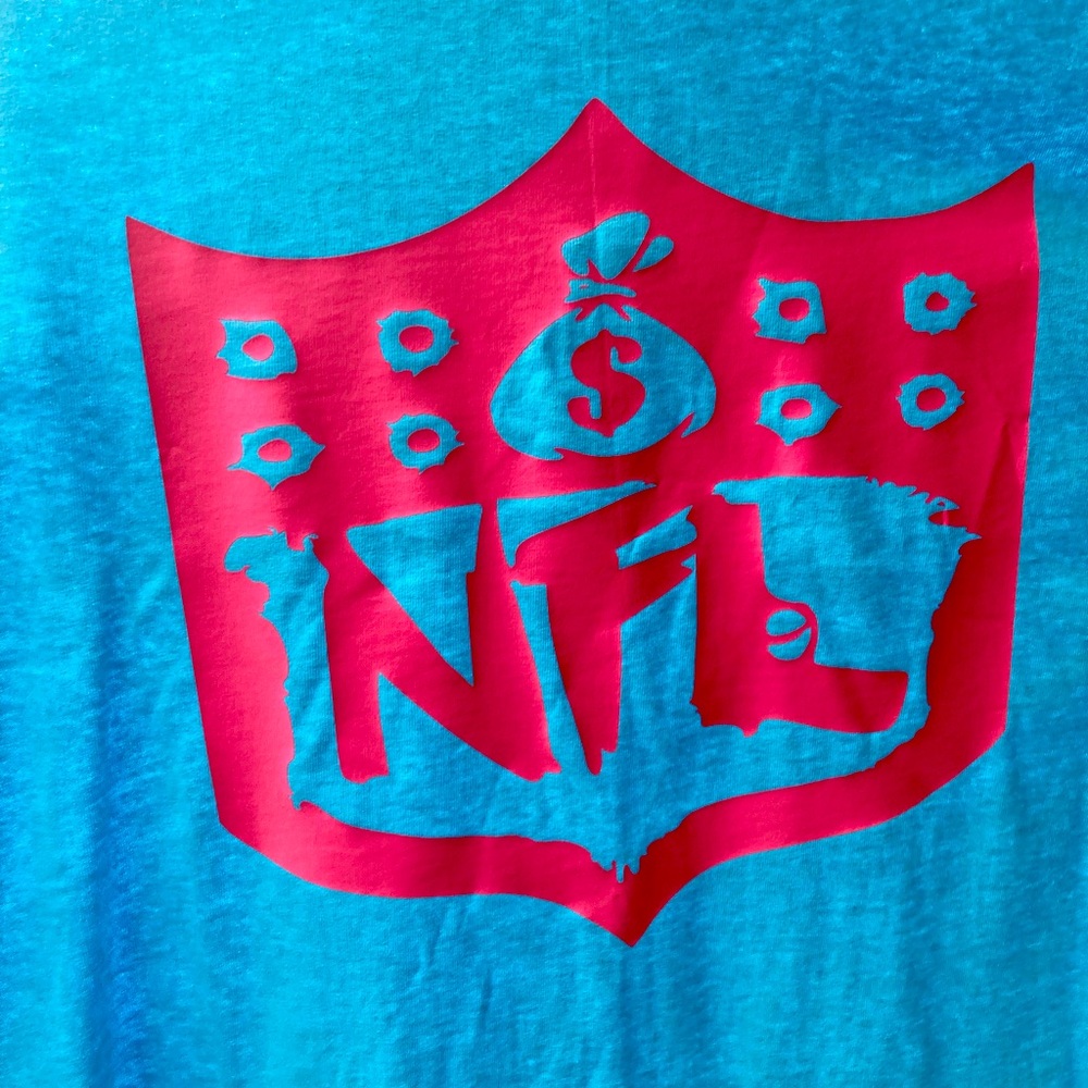 NFL custom tee shirt brand new never worn.